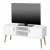 Steens TV-Lowboard Pavona - Weiß / Eiche