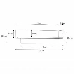 Norrwood Wandregal Boyd I - Eiche Dekor / Weiß -Wohnzimmermöbel boutique en ligne 1000270213 210609 06153800033 SKETCH DETAILS P000000001000270213 sketch