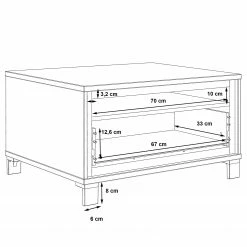 Red Living Couchtisch Egan I - Eiche Artisan Dekor / Eiche Schwarz Dekor -Wohnzimmermöbel boutique en ligne 1000270215 210609 06153900045 SKETCH DETAILS P000000001000270215 sketch