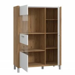 Norrwood Highboard Boyd III - Weiß / Eiche Dekor -Wohnzimmermöbel boutique en ligne 1000270229 210609 06155500127 DETAILS P000000001000270229