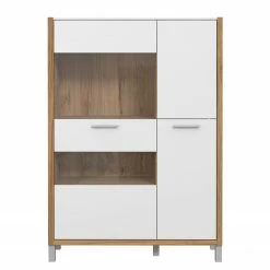 Norrwood Highboard Boyd III - Weiß / Eiche Dekor -Wohnzimmermöbel boutique en ligne 1000270229 210609 06155500129 DETAILS P000000001000270229