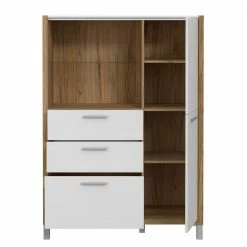Norrwood Highboard Boyd II - Weiß / Eiche Dekor 14 Norrwood Highboard Boyd II - Weiß / Eiche Dekor -Wohnzimmermöbel boutique en ligne 1000270241 210609 06160100224 DETAILS P000000001000270241