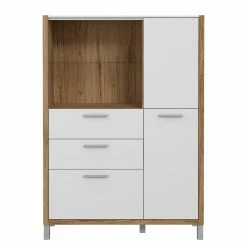 Norrwood Highboard Boyd II - Weiß / Eiche Dekor 18 Norrwood Highboard Boyd II - Weiß / Eiche Dekor -Wohnzimmermöbel boutique en ligne 1000270241 210609 06160100228 DETAILS P000000001000270241