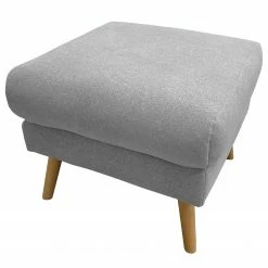 Norrwood Polsterhocker Lucinda - Webstoff - Webstoff Hanabi: Hellgrau - Beige -Wohnzimmermöbel boutique en ligne 1000270330 210611 10100100699 DETAILS P000000001000270330