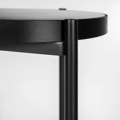 Studio Copenhagen Konsolentisch Abee - Marmor Schwarz Dekor / Schwarz -Wohnzimmermöbel boutique en ligne 1000270353 220809 050 DETAILS P000000001000270353