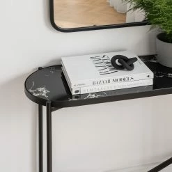 Studio Copenhagen Konsolentisch Abee - Marmor Schwarz Dekor / Schwarz -Wohnzimmermöbel boutique en ligne 1000270353 220823 023 MOOD DETAILS P000000001000270353 mood