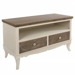 Ridgevalley TV-Lowboard Pua - Eukalyptus massiv - Cremeweiß / Braun -Wohnzimmermöbel boutique en ligne 1000270686 210602 06133100116 DETAILS P000000001000270686