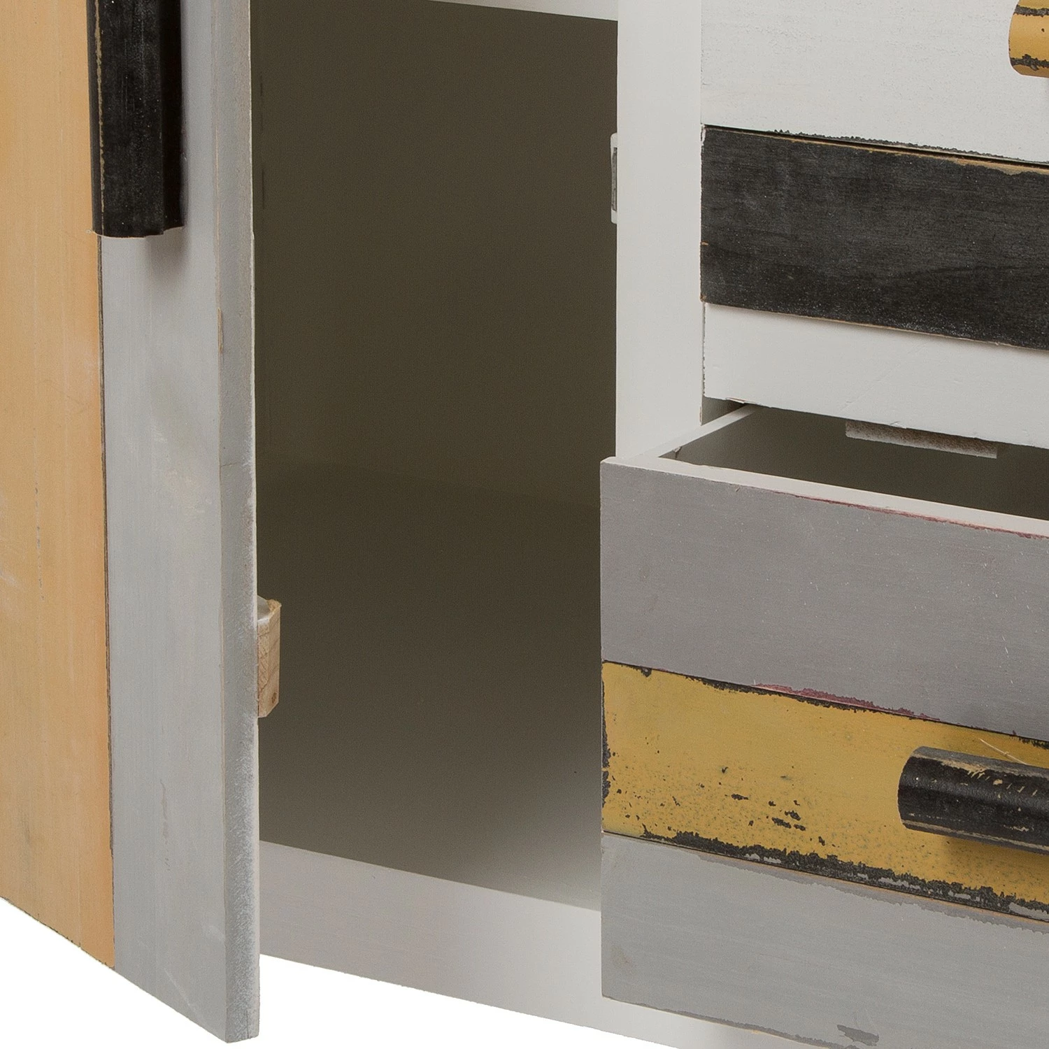 Ridgevalley Kommode Souper - Eukalyptus massiv - Weiß / Schwarz 8 Ridgevalley Kommode Souper - Eukalyptus massiv - Weiß / Schwarz – Bild 8