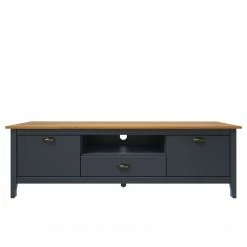 Maison Belfort Wohnwand Rivery II (4-teilig) - Kiefer massiv - Anthrazit -Wohnzimmermöbel boutique en ligne 1000270711 210602 13543400033 DETAILS P000000001000270711