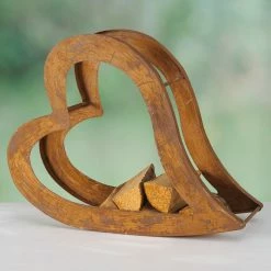 Boltze Kaminholzregal Heart - Metall - Braun -Wohnzimmermöbel boutique en ligne 1000270748 210709 14011600008 MOOD DETAILS P000000001000270748 mood