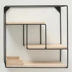 Boltze Wandregal Tjorge II - Metall - Schwarz / Braun 7 Boltze Wandregal Tjorge II - Metall - Schwarz / Braun -Wohnzimmermöbel boutique en ligne 1000270764 210709 14011900043 DETAILS P000000001000270764