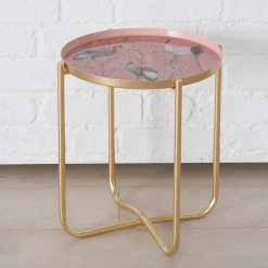 Boltze Beistelltisch Krano (3er-Set) - Metall - Gold / Mehrfarbig -Wohnzimmermöbel boutique en ligne 1000270929 210709 14015000135 DETAILS P000000001000270929