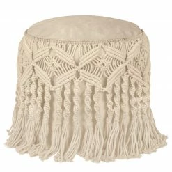 SITTING POINT Pouf DotCom Fiesta - Baumwolle / Polyester - Beige