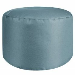 SITTING POINT Pouf Keiko DotCom - Polyester - Graublau