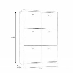 Loftscape Kommode Rison V - Eiche Artisan Dekor / Weiß -Wohnzimmermöbel boutique en ligne 1000272369 210819 07024600081 SKETCH DETAILS P000000001000272369 sketch