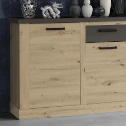Ridgevalley Sideboard Moro II - Eiche Artisan Dekor / Grau -Wohnzimmermöbel boutique en ligne 1000272379 210819 07025100198 DETAILS P000000001000272379