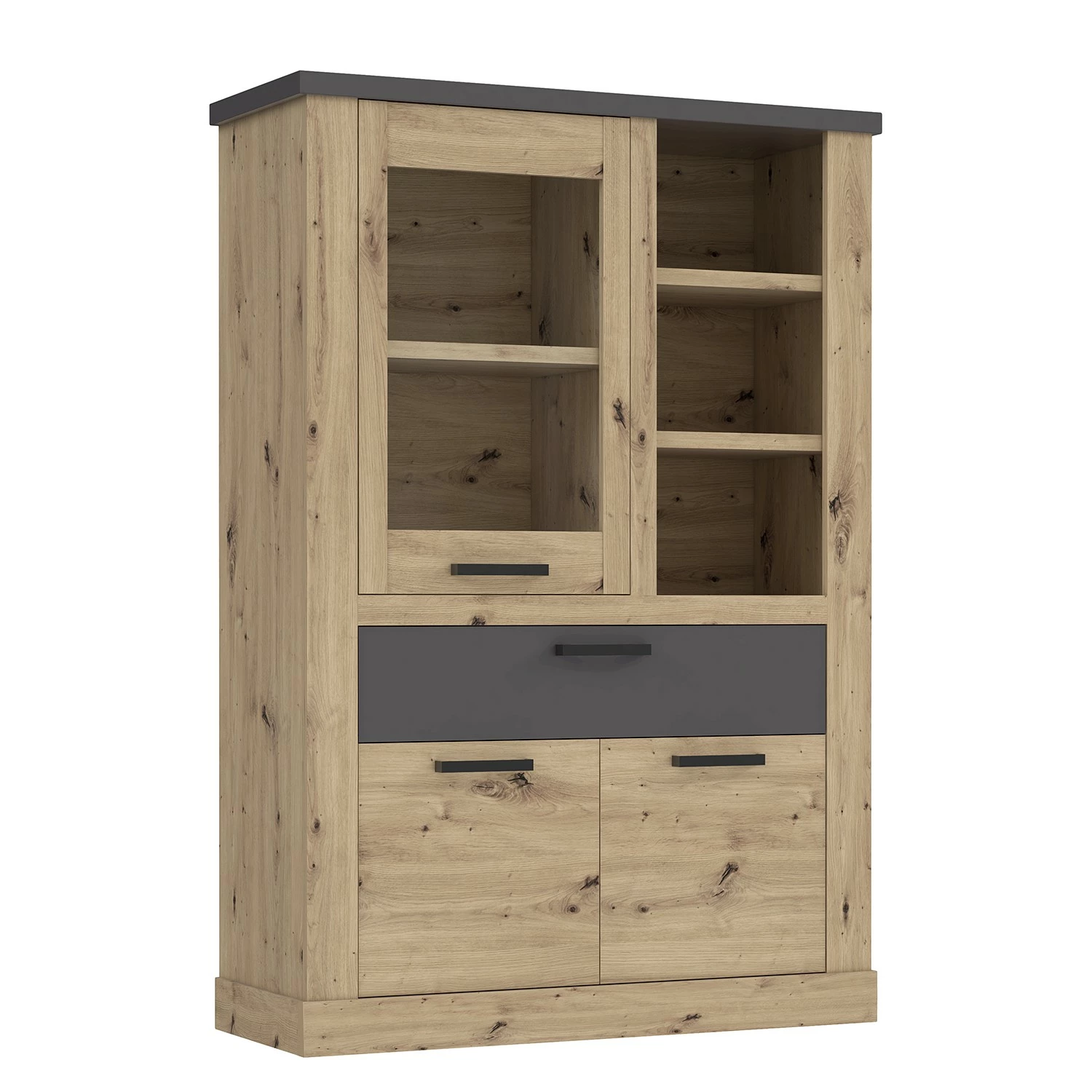 Ridgevalley Highboard Moro II - Eiche Artisan Dekor / Grau 1 Ridgevalley Highboard Moro II - Eiche Artisan Dekor / Grau