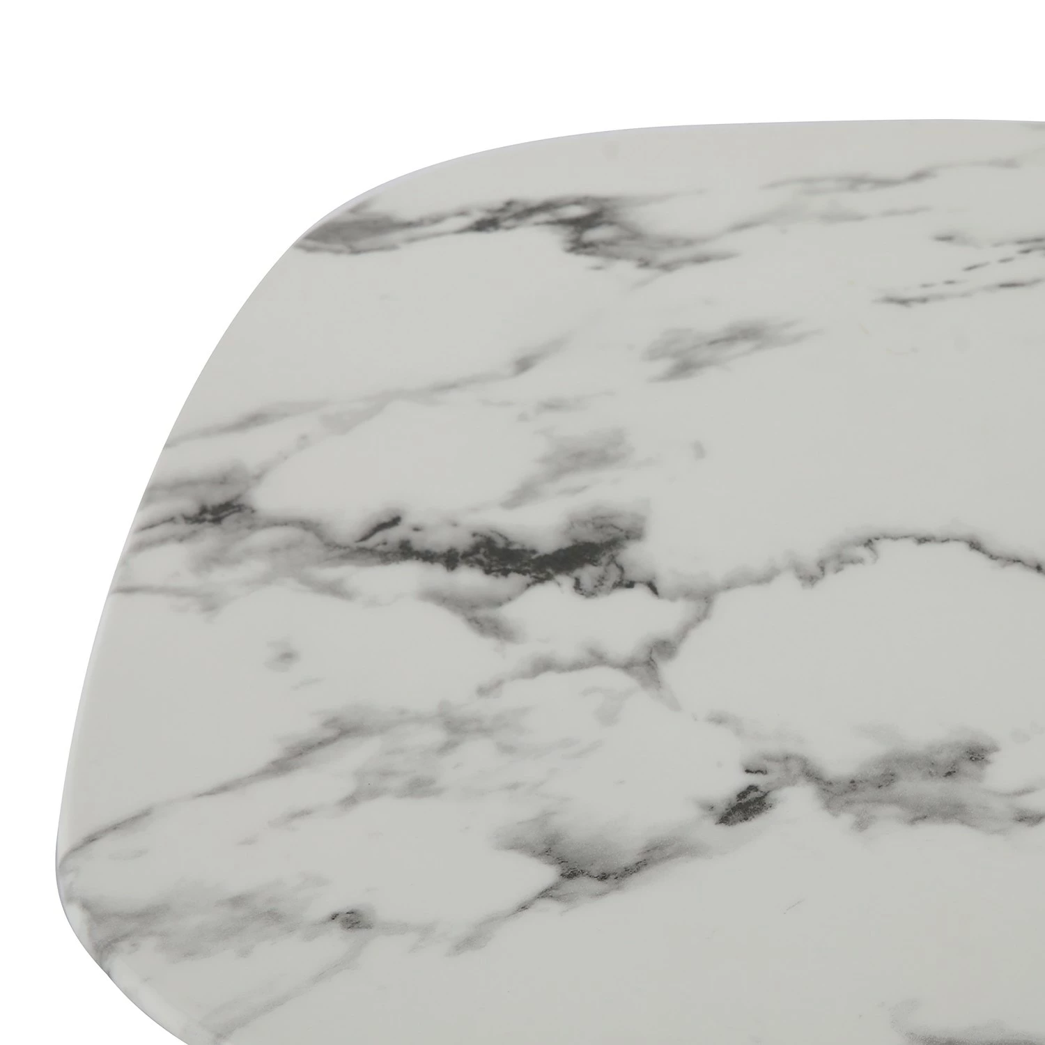 Red Living Beistelltisch Ladis - Glas / Metall - Marmor Weiß Dekor / Schwarz 4 Red Living Beistelltisch Ladis - Glas / Metall - Marmor Weiß Dekor / Schwarz – Bild 4