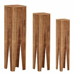 Naturoo Beistelltisch Edenton (3er-Set) - Mango massiv