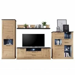 Ridgevalley Schrank Nanda I - Eiche Artisan Dekor / Eiche Schwarz Dekor -Wohnzimmermöbel boutique en ligne 1000273440 210610 07544700021 DETAILS P000000001000273440