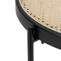 Studio Copenhagen Couchtisch Cyra - Rattan / Metall - Rattan / Schwarz -Wohnzimmermöbel boutique en ligne 1000273445 220420 045 DETAILS P000000001000273445
