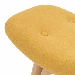 Mørteens Hocker Gimli - Webstoff / Esche massiv - Senfgelb -Wohnzimmermöbel boutique en ligne 1000273475 220420 050 DETAILS P000000001000273475