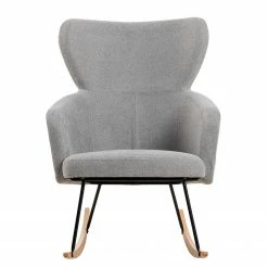 Mørteens Schaukelstuhl Felin - Webstoff / Metall & Buche massiv - Grau / Schwarz & Buche 22 Mørteens Schaukelstuhl Felin - Webstoff / Metall & Buche massiv - Grau / Schwarz & Buche -Wohnzimmermöbel boutique en ligne 1000273480 220420 030 DETAILS P000000001000273480