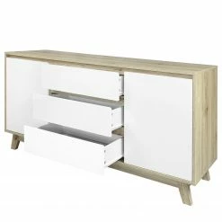 Norrwood Sideboard Jano - Weiß / Eiche Artisan Dekor 12 Norrwood Sideboard Jano - Weiß / Eiche Artisan Dekor -Wohnzimmermöbel boutique en ligne 1000273498 210615 13505800058 DETAILS P000000001000273498