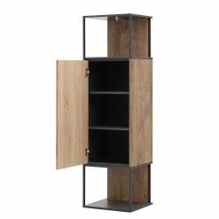 Red Living Hängeschrank Meevoo - Eiche Rustikal Dekor / Graphit -Wohnzimmermöbel boutique en ligne 1000273885 210614 14470000012 DETAILS P000000001000273885