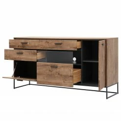 Red Living Sideboard Meevoo II - Eiche Rustikal Dekor / Graphit -Wohnzimmermöbel boutique en ligne 1000273888 210614 14470100028 DETAILS P000000001000273888