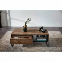 Red Living Couchtisch Meevoo - Eiche Rustikal Dekor / Graphit -Wohnzimmermöbel boutique en ligne 1000273903 210614 14470400079 MOOD DETAILS P000000001000273903 mood