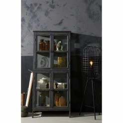 Red Living Vitrinenschrank Egelev - Kiefer massiv - Antik Schwarz -Wohnzimmermöbel boutique en ligne 1000275620 210630 12464400066 MOOD DETAILS P000000001000275620 mood