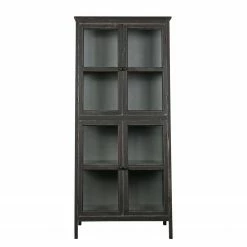 Red Living Vitrinenschrank Egelev - Kiefer massiv - Antik Schwarz -Wohnzimmermöbel boutique en ligne 1000275620 210630 12464400071 DETAILS P000000001000275620