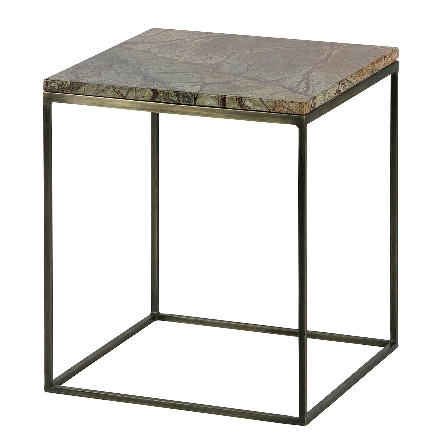 Red Living Beistelltisch Jokela (2er-Set) - Marmor / Metall - Hellbraun 4 Red Living Beistelltisch Jokela (2er-Set) - Marmor / Metall - Hellbraun – Bild 4