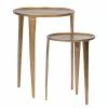 Red Living Beistelltisch Illo (2er-Set) - Metall - Antik Gold