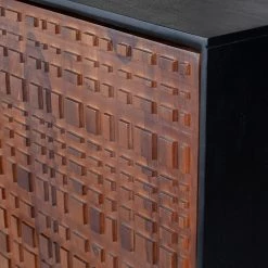 Red Living Highboard Dynk - Sheesham massiv - Sheesham / Schwarz -Wohnzimmermöbel boutique en ligne 1000275669 210630 12481500312 DETAILS P000000001000275669