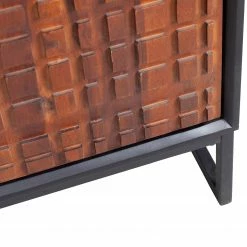 Red Living Highboard Dynk - Sheesham massiv - Sheesham / Schwarz -Wohnzimmermöbel boutique en ligne 1000275669 210630 12481500313 DETAILS P000000001000275669