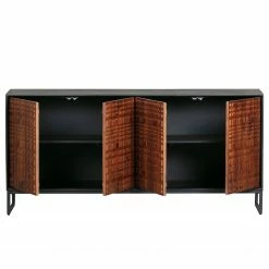 Red Living Sideboard Dynk - Sheesham massiv - Sheesham / Schwarz -Wohnzimmermöbel boutique en ligne 1000275674 210630 12481700341 DETAILS P000000001000275674