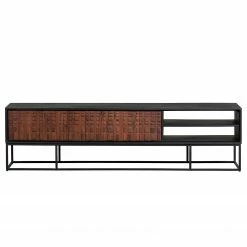 Red Living TV-Lowboard Dynk - Sheesham massiv - Sheesham / Schwarz -Wohnzimmermöbel boutique en ligne 1000275676 210630 12481800353 DETAILS P000000001000275676