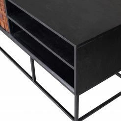 Red Living TV-Lowboard Dynk - Sheesham massiv - Sheesham / Schwarz -Wohnzimmermöbel boutique en ligne 1000275676 210630 12481800354 DETAILS P000000001000275676