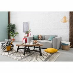 Ars manufacti Couchtisch Tamati (2er-Set) - Altholz Pinie / Metall - Pinie Dunkel / Schwarz -Wohnzimmermöbel boutique en ligne 1000276639 210629 06145100009 MOOD DETAILS P000000001000276639 mood