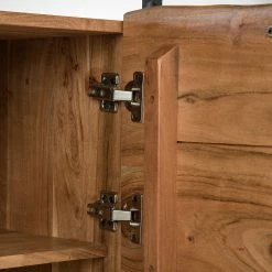 Ars manufacti Sideboard Kaawo - Akazie massiv / Metall - Akazie / Schwarz -Wohnzimmermöbel boutique en ligne 1000276806 220713 060 DETAILS P000000001000276806