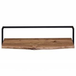 Ars manufacti Wandregal Kaawo I - Akazie massiv / Metall - Akazie / Schwarz - Breite: 100 cm -Wohnzimmermöbel boutique en ligne 1000276819 220413 030 DETAILS P000000001000276819