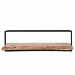 Ars manufacti Wandregal Kaawo I - Akazie massiv / Metall - Akazie / Schwarz - Breite: 100 cm -Wohnzimmermöbel boutique en ligne 1000276819 220719 030 DETAILS P000000001000276819