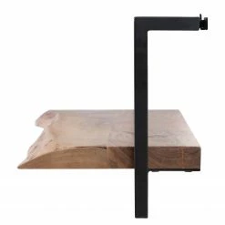 Ars manufacti Wandregal Kaawo I - Akazie massiv / Metall - Akazie / Schwarz - Breite: 100 cm -Wohnzimmermöbel boutique en ligne 1000276819 220719 031 DETAILS P000000001000276819