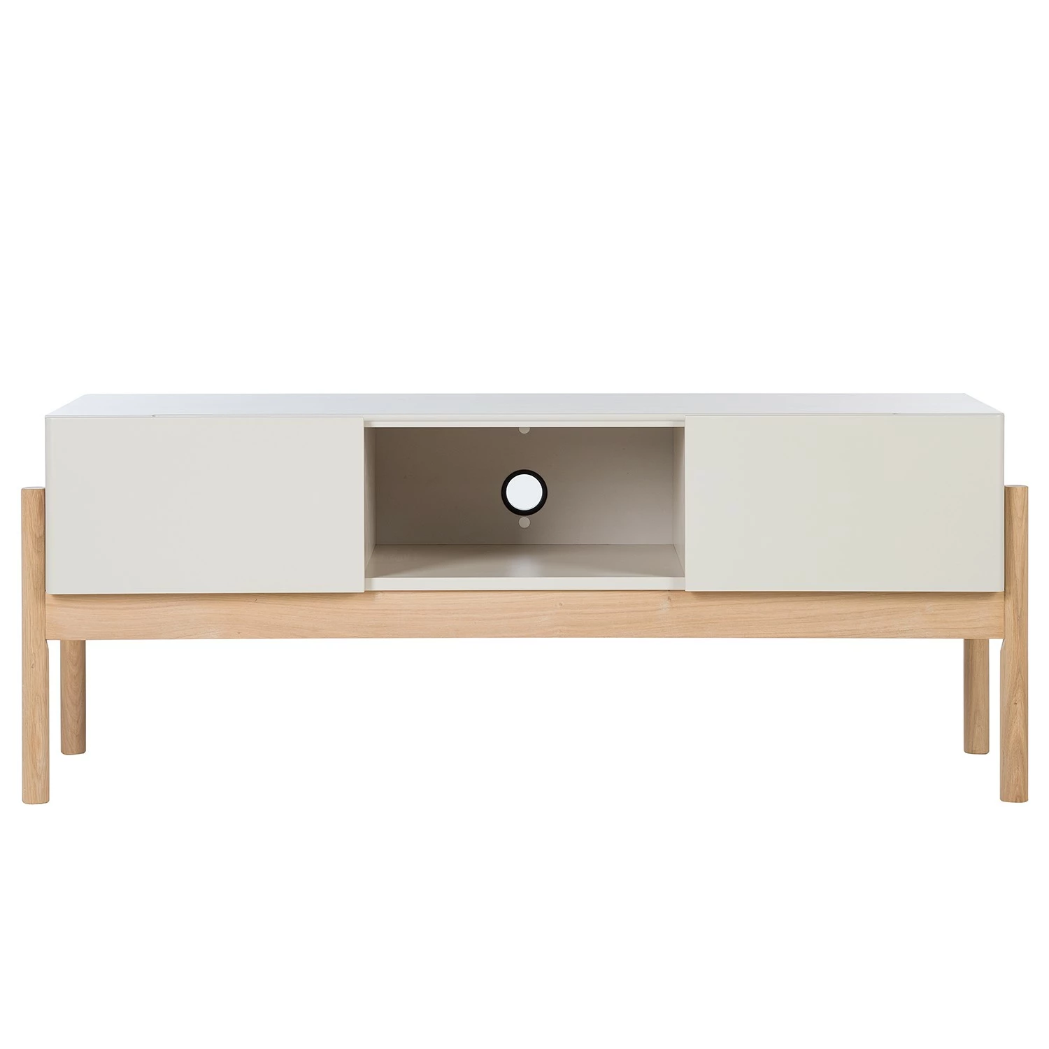 Studio Copenhagen TV-Lowboard Cooby I - Muschelweiß / Eiche Hell 4 Studio Copenhagen TV-Lowboard Cooby I - Muschelweiß / Eiche Hell – Bild 4