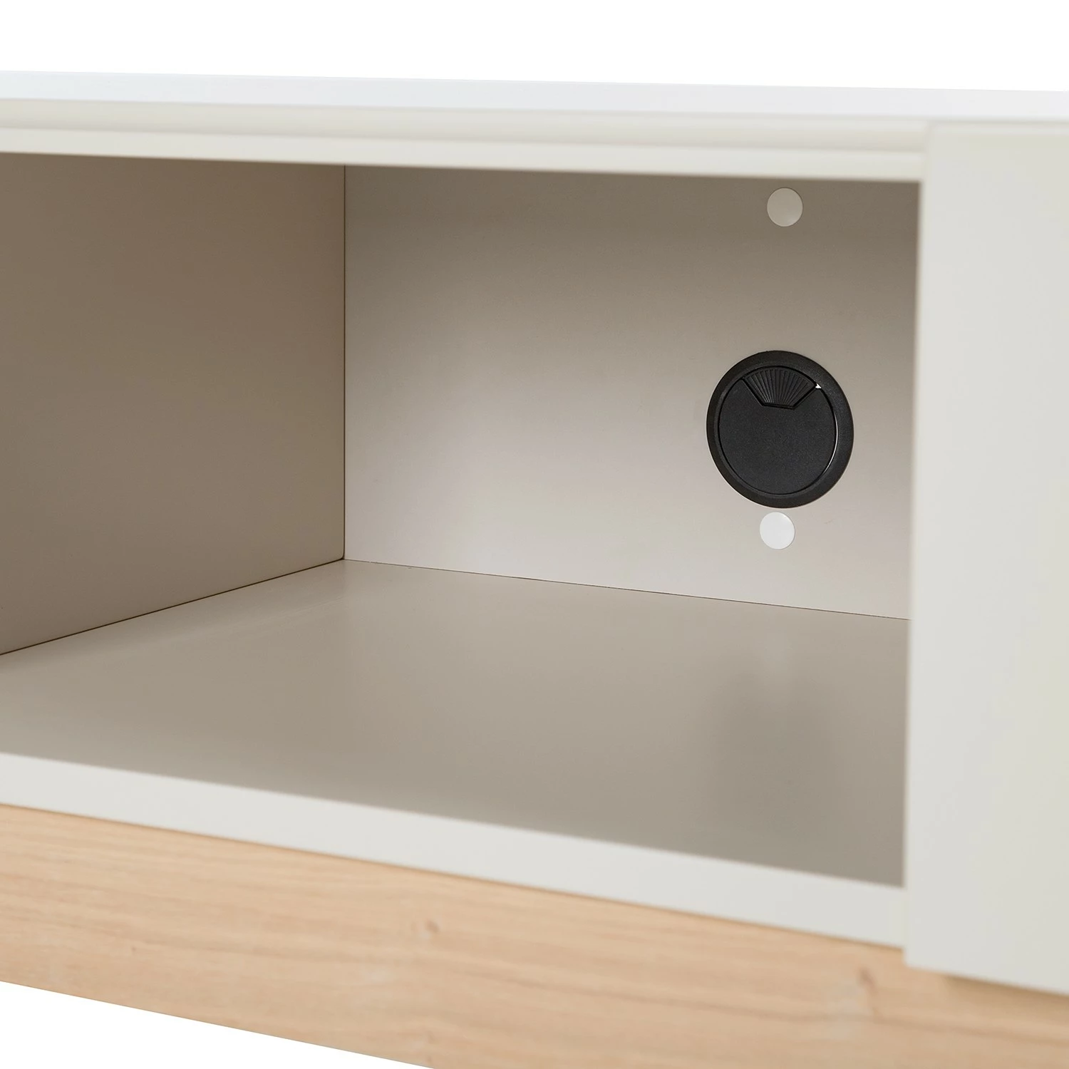 Studio Copenhagen TV-Lowboard Cooby I - Muschelweiß / Eiche Hell 10 Studio Copenhagen TV-Lowboard Cooby I - Muschelweiß / Eiche Hell – Bild 10