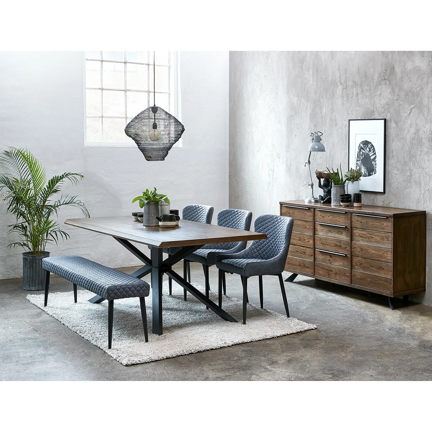 Red Living Sideboard Berck - Echtholzfurnier / Metall - Raucheiche / Schwarz 3 Red Living Sideboard Berck - Echtholzfurnier / Metall - Raucheiche / Schwarz – Bild 3