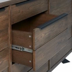 Red Living Sideboard Berck - Echtholzfurnier / Metall - Raucheiche / Schwarz 17 Red Living Sideboard Berck - Echtholzfurnier / Metall - Raucheiche / Schwarz -Wohnzimmermöbel boutique en ligne 1000277640 210706 14081300071 DETAILS P000000001000277640