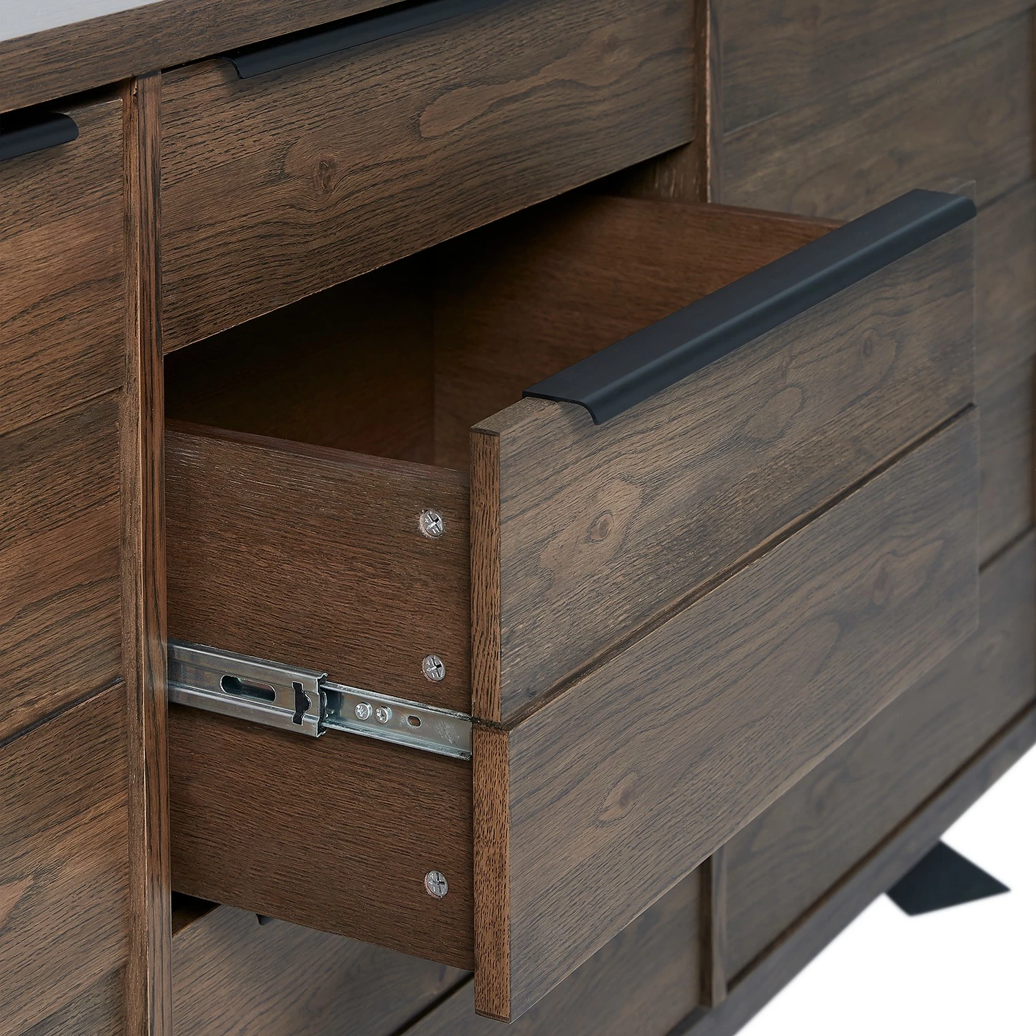 Red Living Sideboard Berck - Echtholzfurnier / Metall - Raucheiche / Schwarz 9 Red Living Sideboard Berck - Echtholzfurnier / Metall - Raucheiche / Schwarz – Bild 9